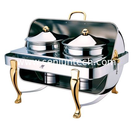 quality  High quality Rectangle roll top chafing dishRectangle soup station factory