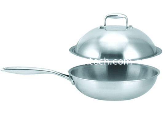 Frying pan for saving power Stainless steel cookware SHXM1025FS