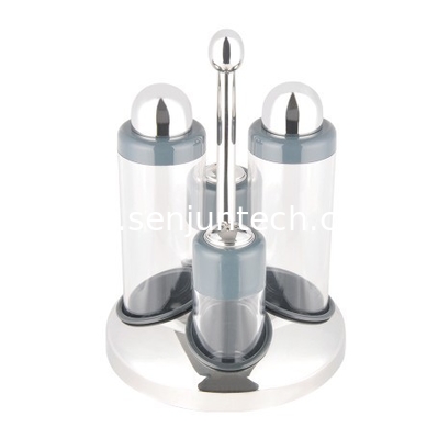 4Pcs Circular Base Condiment bottle set SHKT-9215