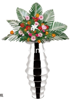 Bamboo Stainless steel flower vase SHKT-4014,metal vase