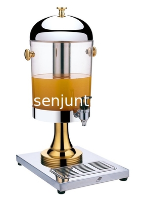 Gold plating juice dispenser for single use