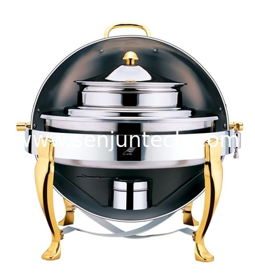 Round roll top chafing dish Rectangle soup station TMZ-1004