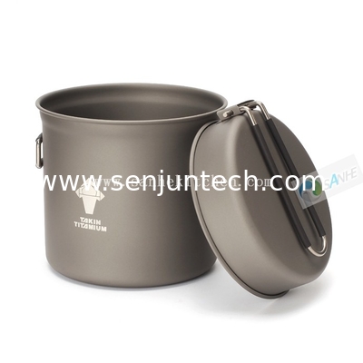 Titanium cookware set, soup pot and frying pan/camping cookware set